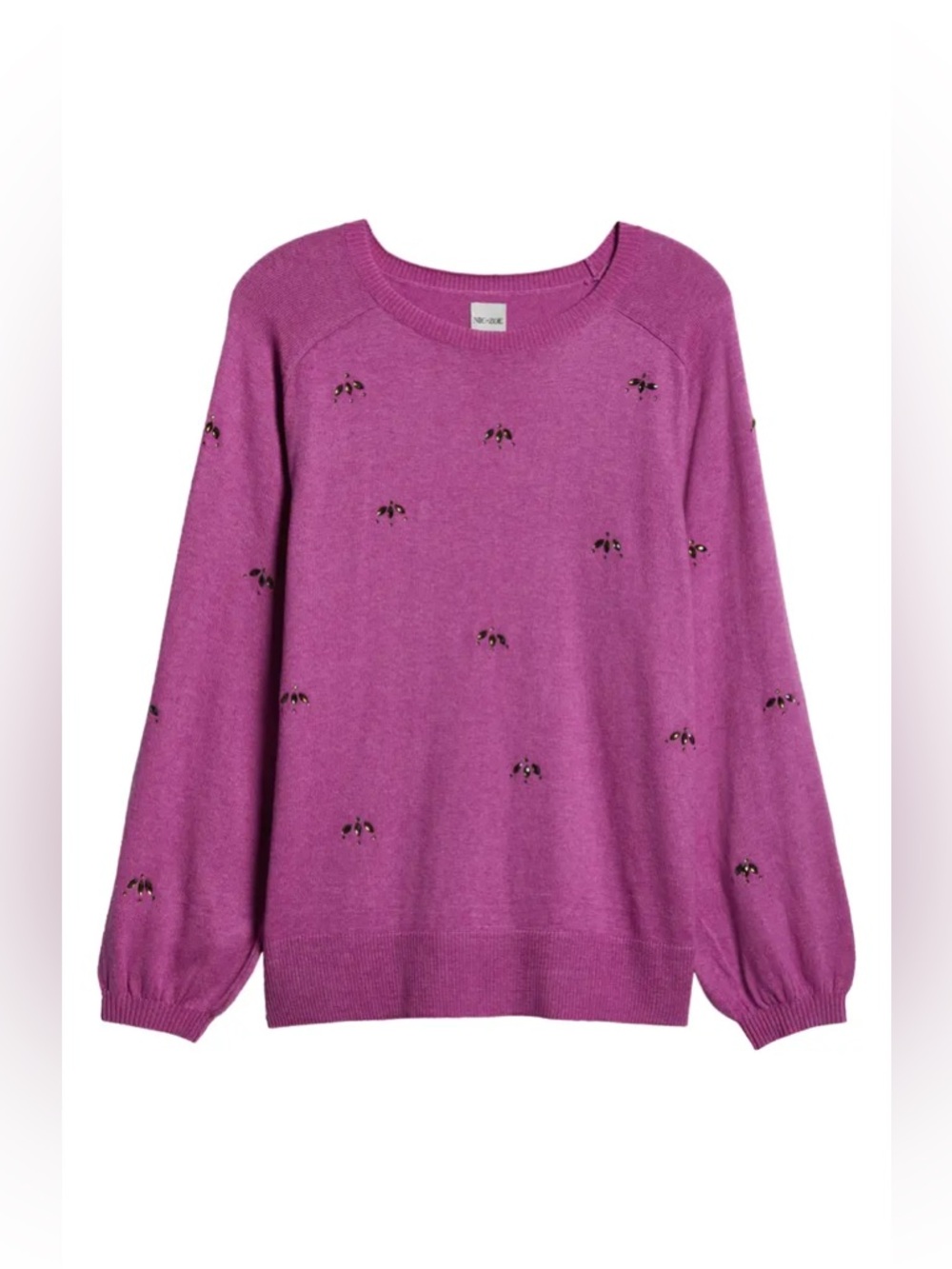 NIC+ZOE Hidden Gems Cotton Blend Sweater NEW Size 2X